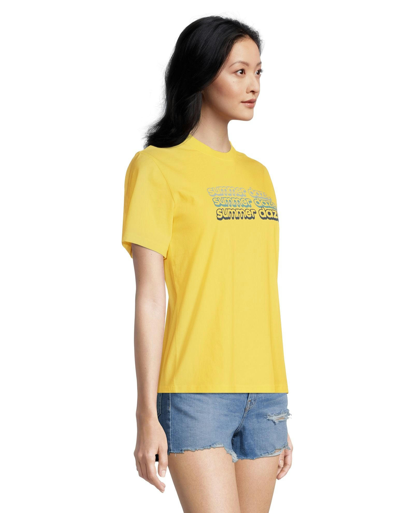 FarWest Women's Graphic Crewneck T Shirt