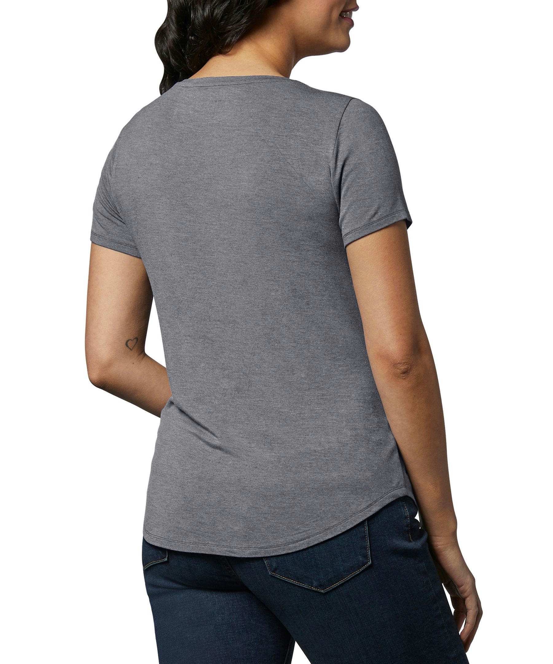 Denver Hayes Women's Relaxed Fit Scoop Neck T Shirt