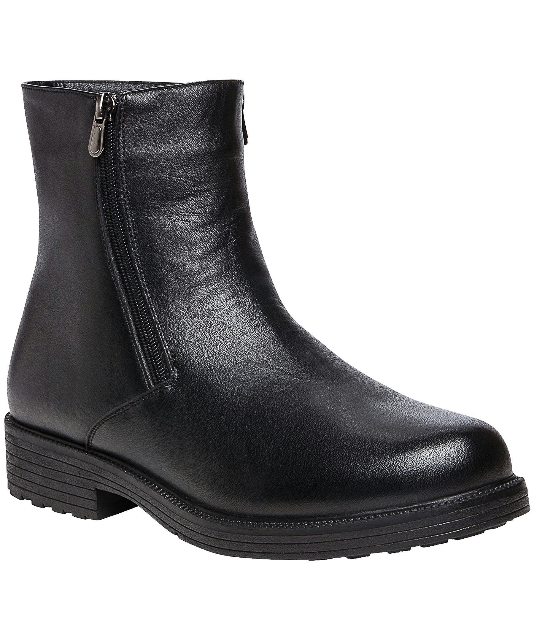 Propet Footwear Men's Troy High Cut Waterproof YKK Twin Zipper Leather Winter Boots 3E Width