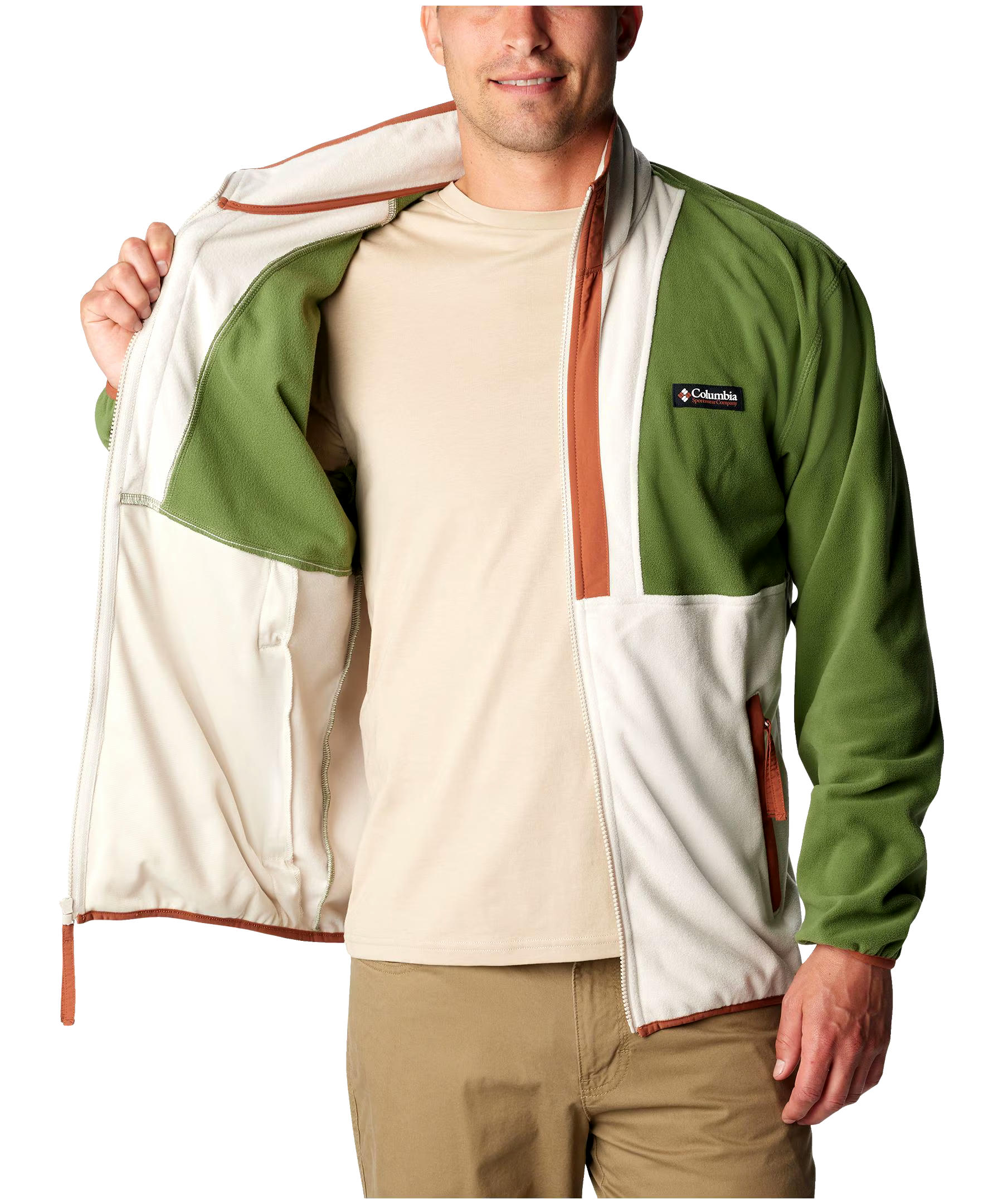 Columbia Men's Back Bowl Lightweight Full Zip Fleece Sweatshirt