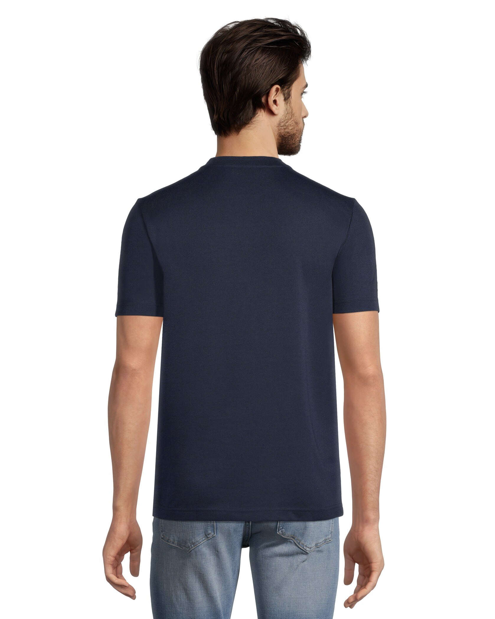 Men's 3 Button Placket Pique Henley Cotton Shirt