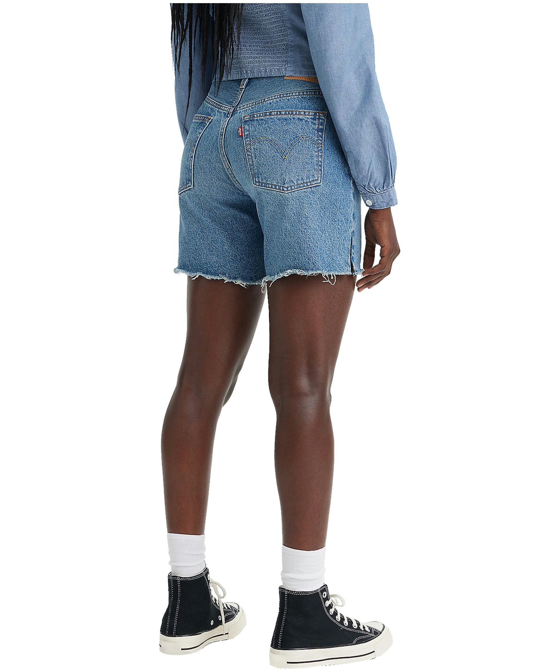 Levi's Women's 501 Originals High Rise Mid Length Jean Shorts