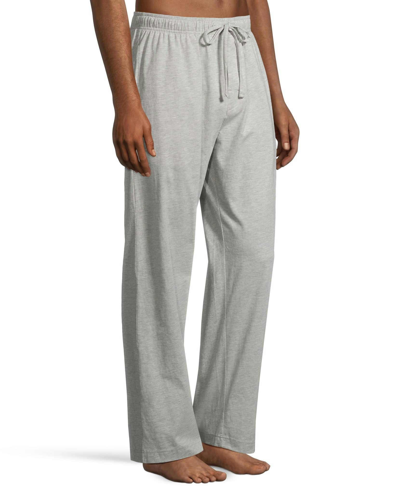 Men's Jersey Lounge Pants With Elastic Waistband and Drawstring
