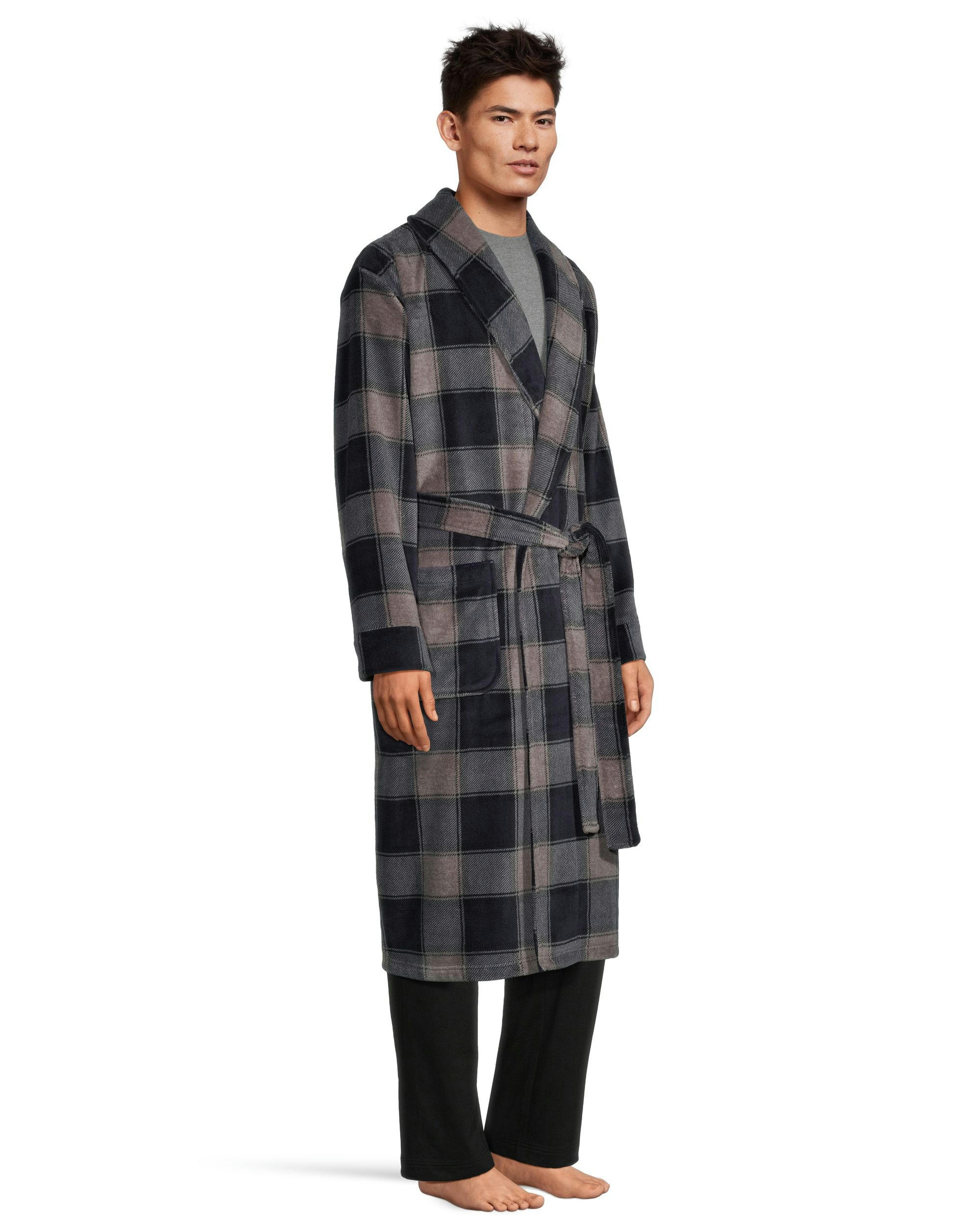 Denver Hayes Men's Cozy Fleece Robe