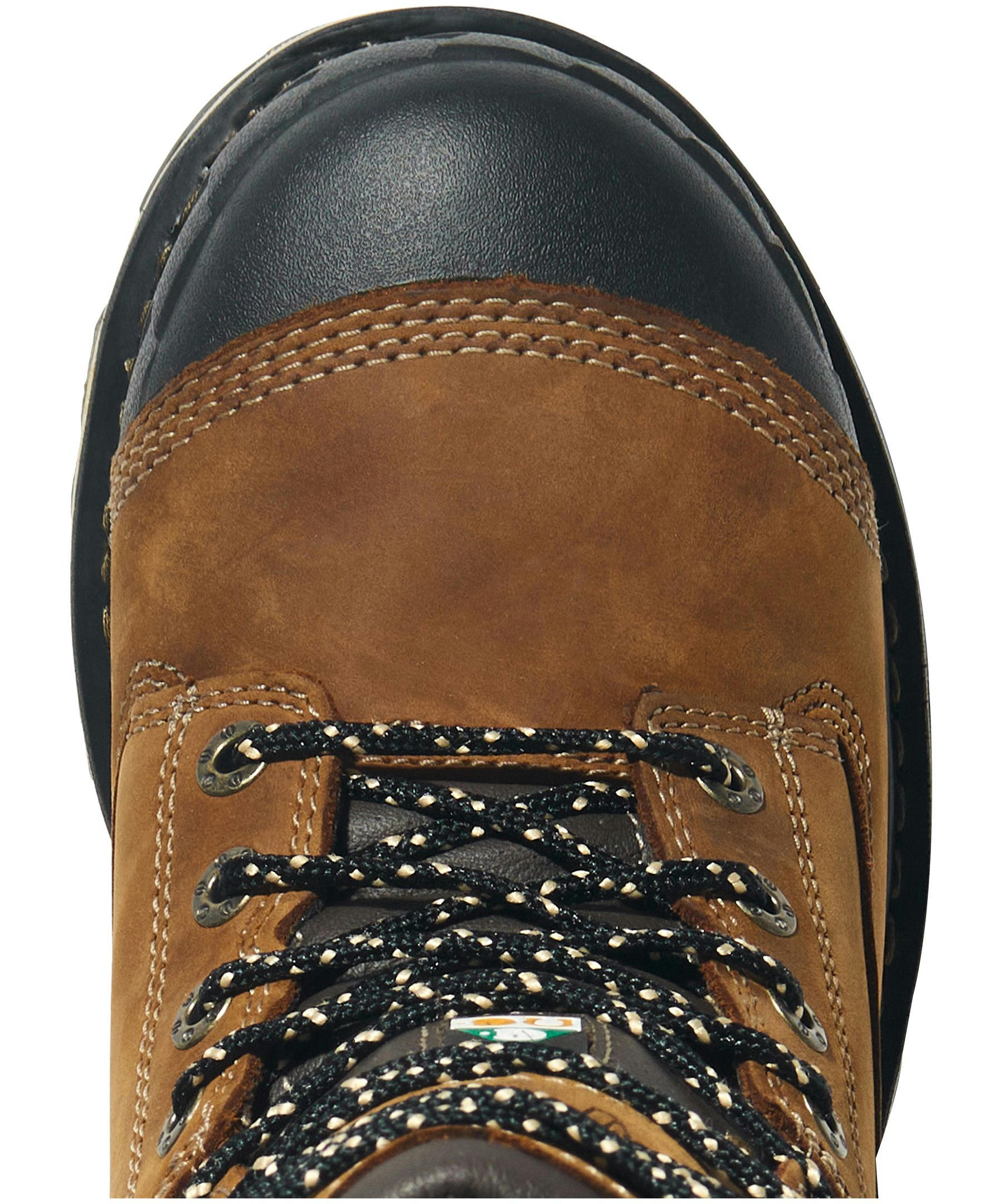 Women's 8 Inch Boondock Composite Toe Composite Plate Waterproof Leather Work Boots