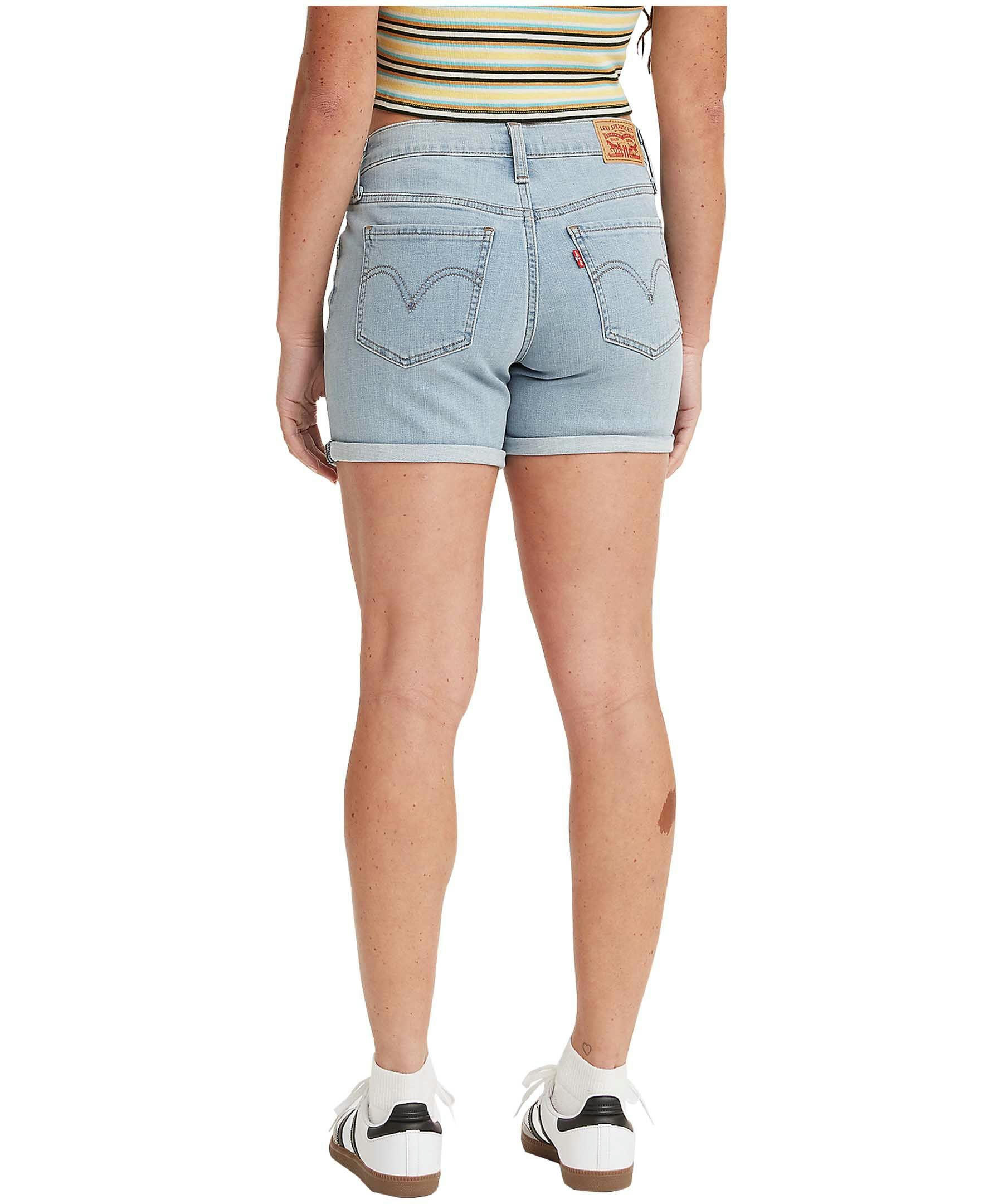 Levi's Women's Mid Rise Slim Fit Mid Length Shorts