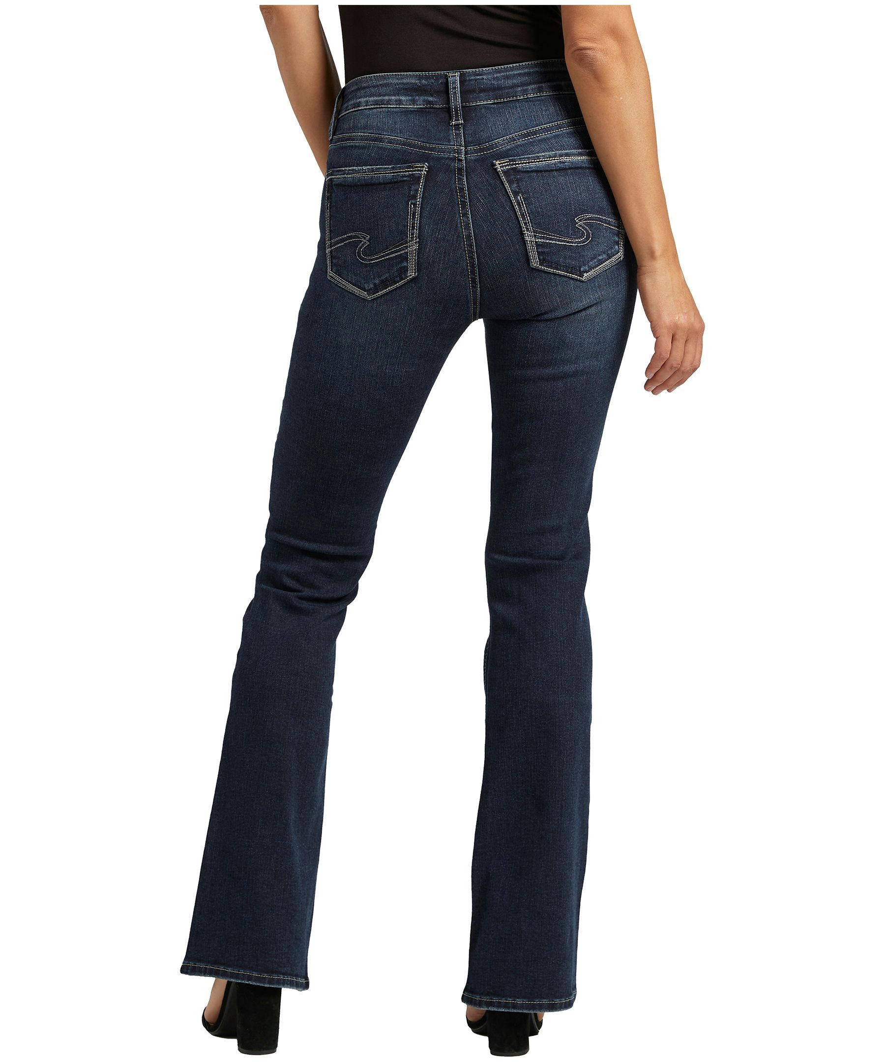 Silver Women's Suki Mid-Rise Curvy Fit Bootcut Jeans