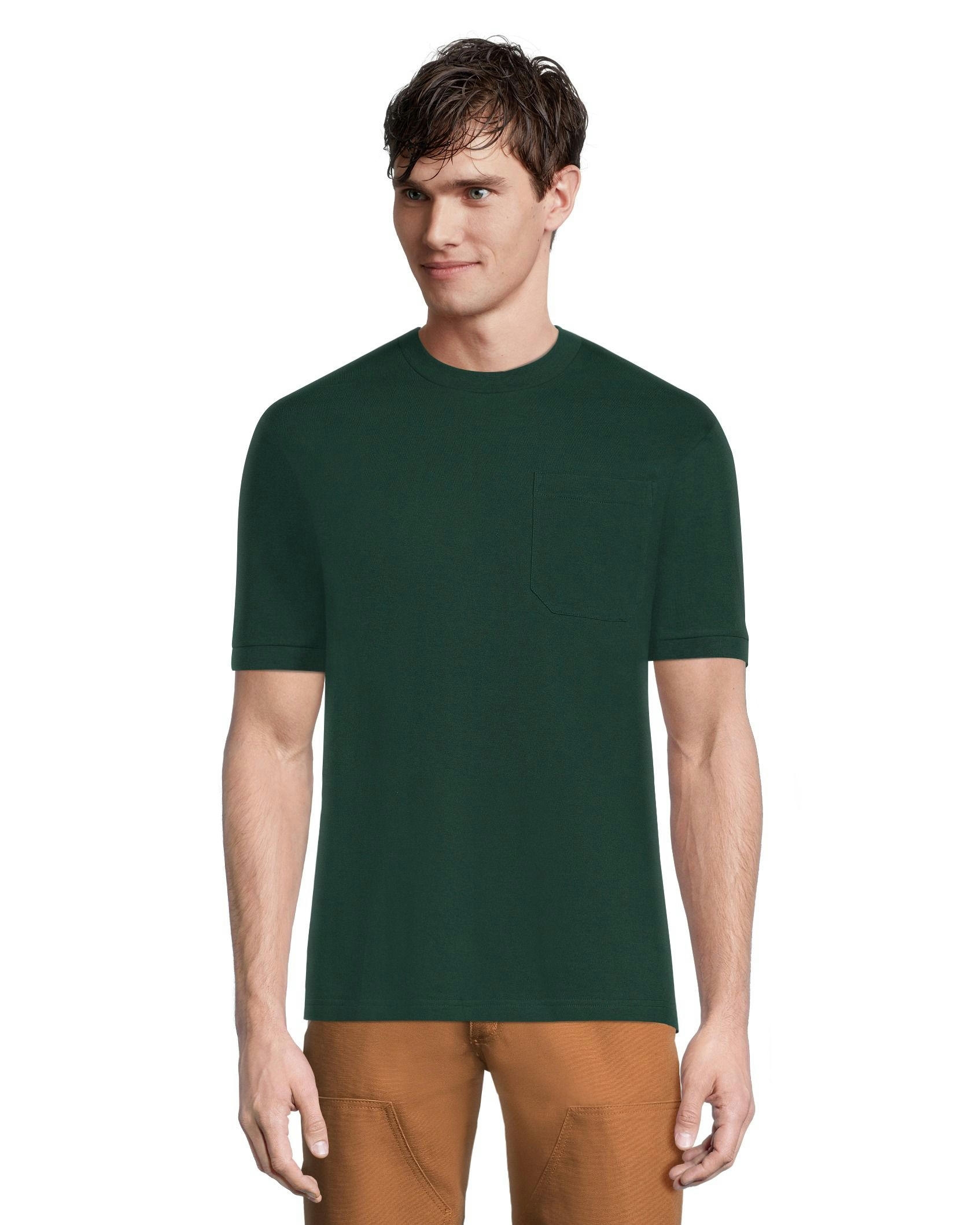 Aggressor Men's Crewneck Short Sleeve Solid Work T-Shirt With FRESHTECH