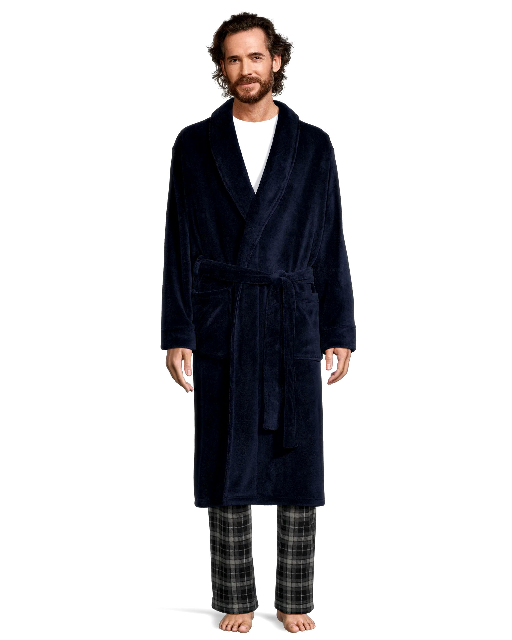 Denver Hayes Men's Cozy Fleece Robe