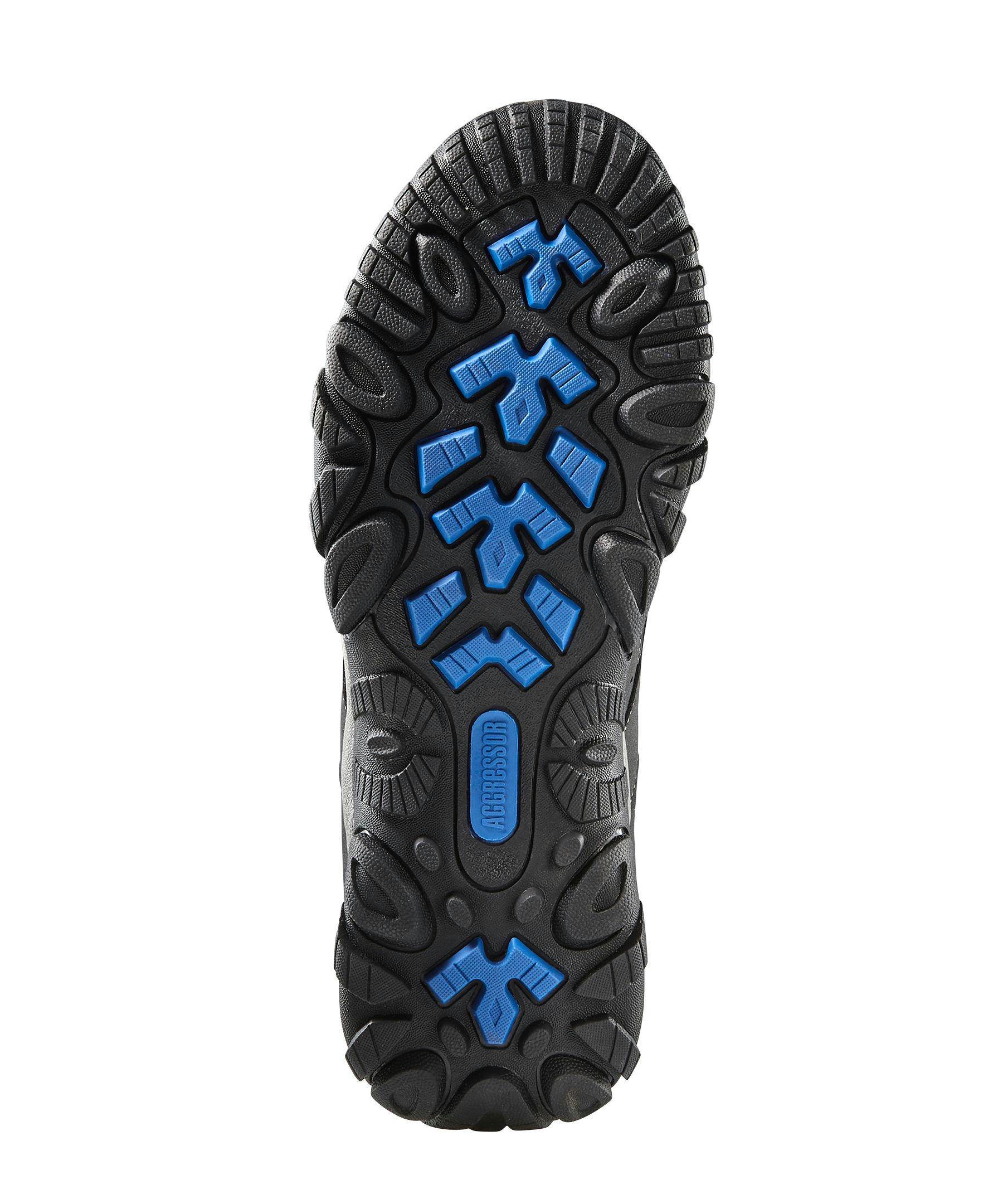 Aggressor Women's Steel Toe Steel Plate Mid Cut Safety Hiker Safety Shoes - Black