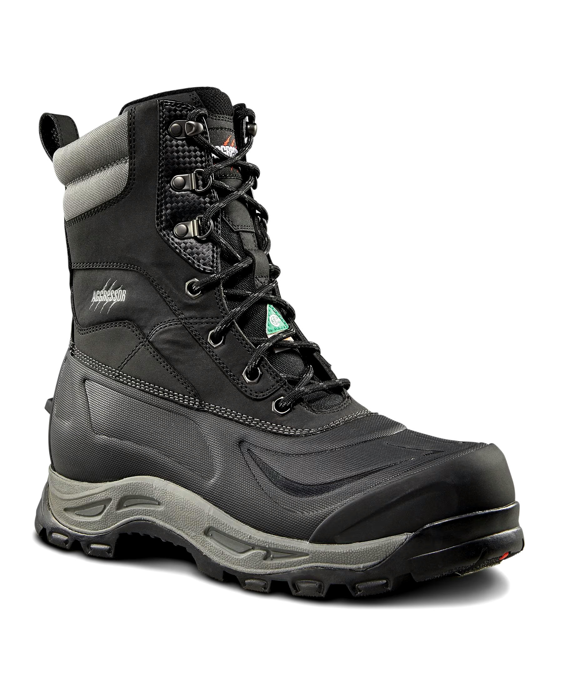 Aggressor Men's Steel Toe Steel Plate T-Max Insulated Winter Transitional Work Boots