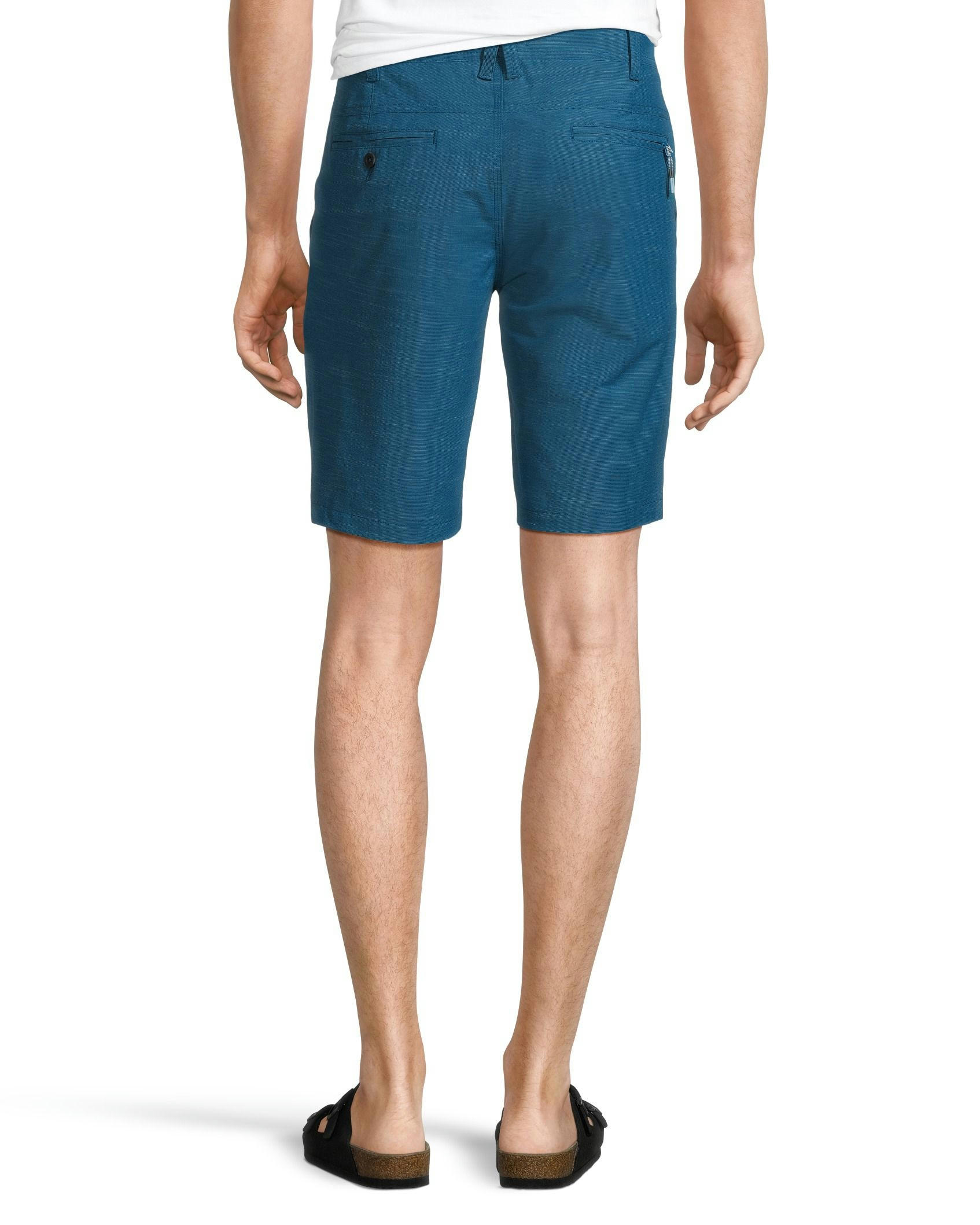 FarWest Men's End on End Stretch Textured Hybrid Shorts