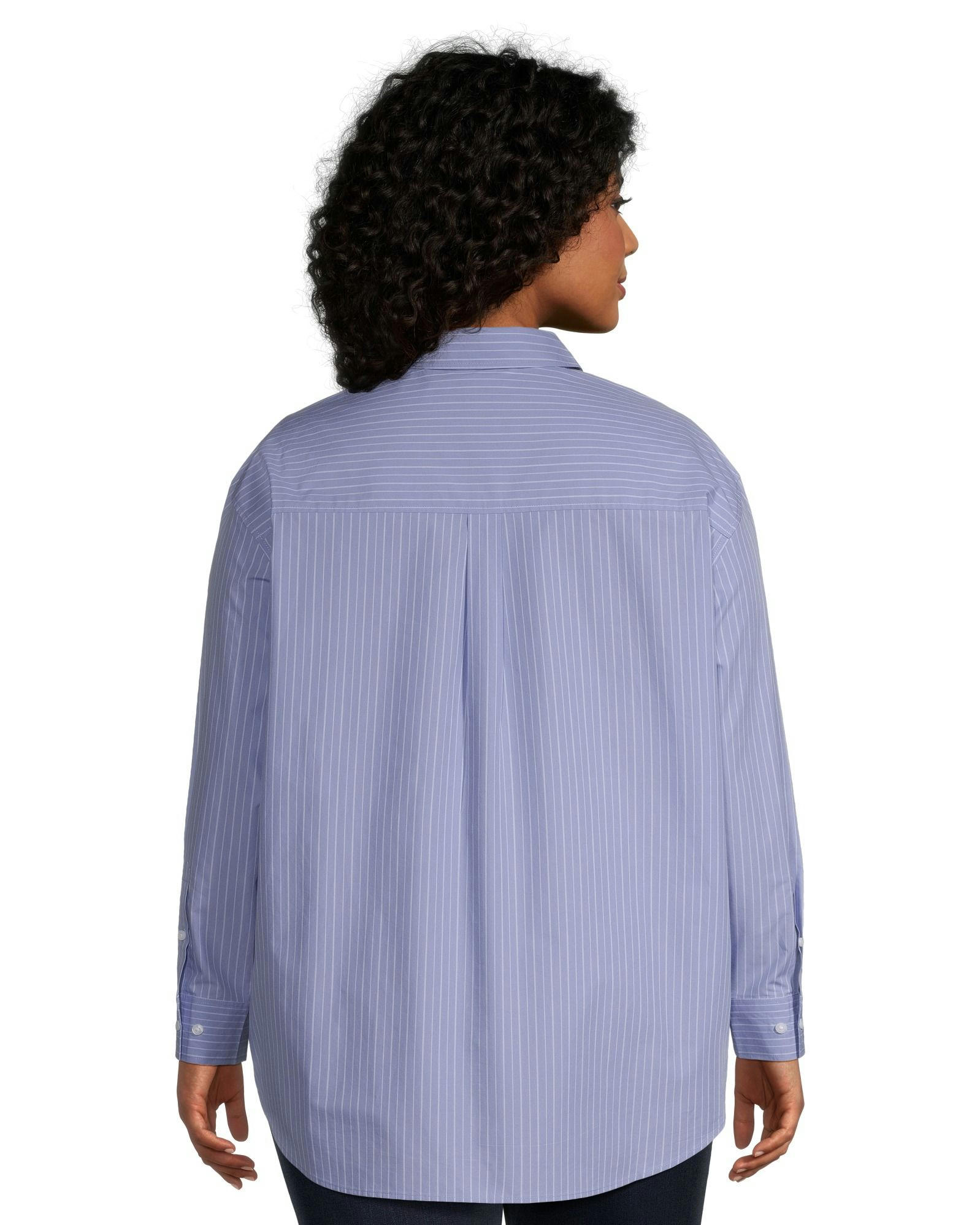 Denver Hayes Women's Oversize Button-Up Long Sleeve Shirt