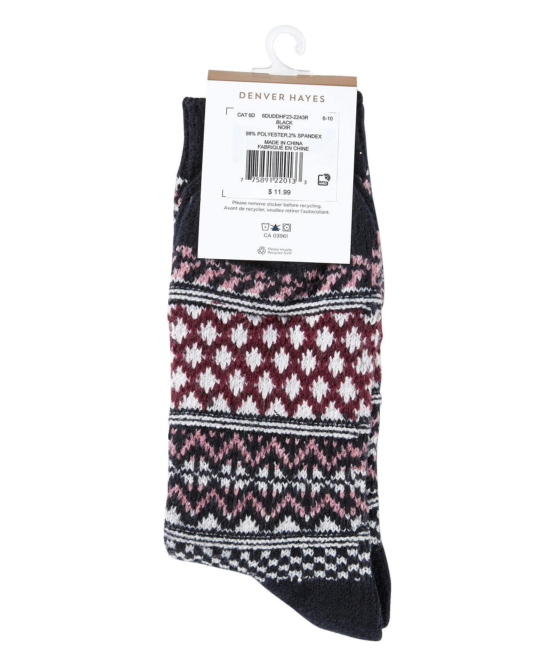 Denver Hayes Women's Super Soft Crew Socks