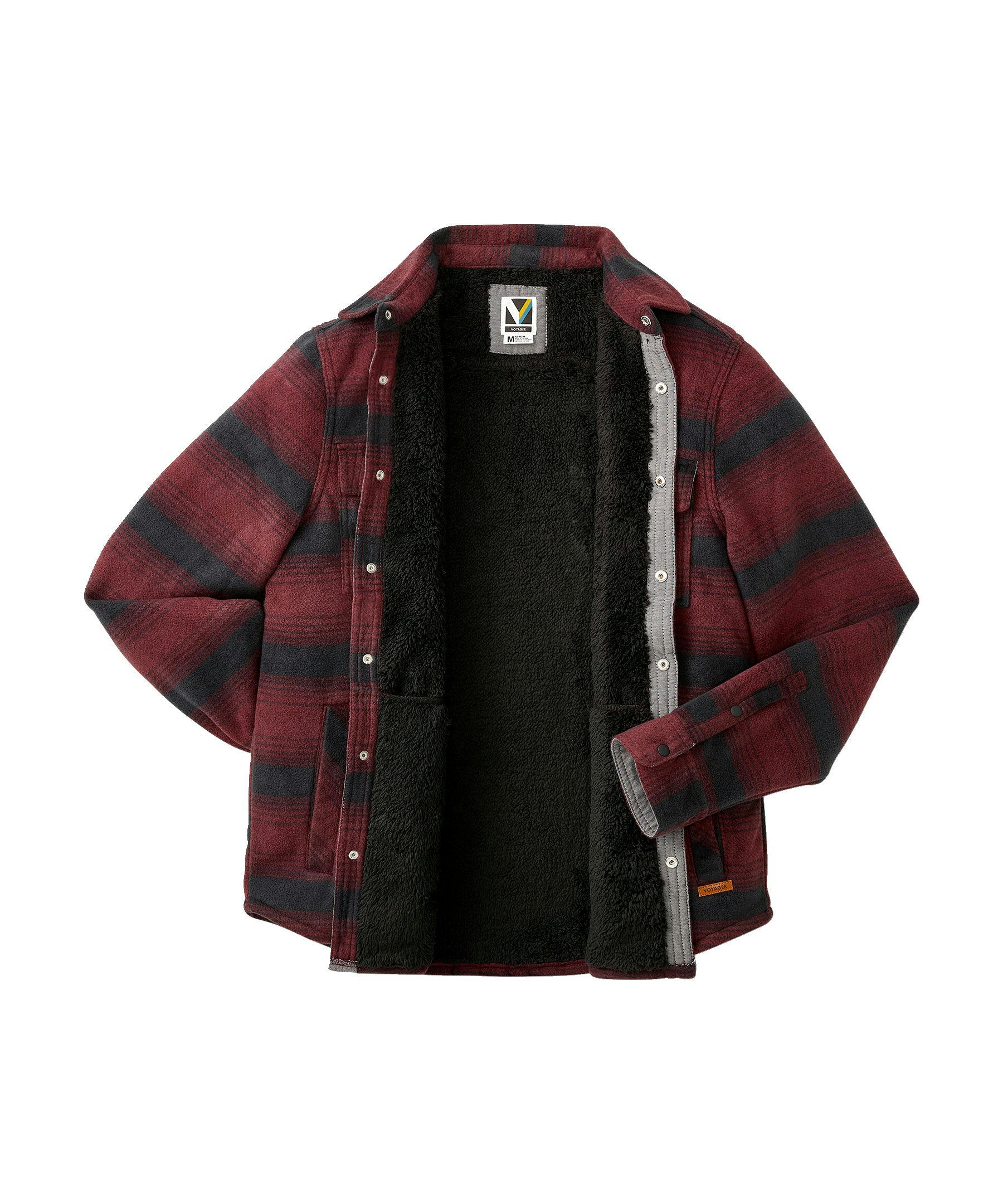 Voyager Men's Sherpa Lined Fleece Shacket