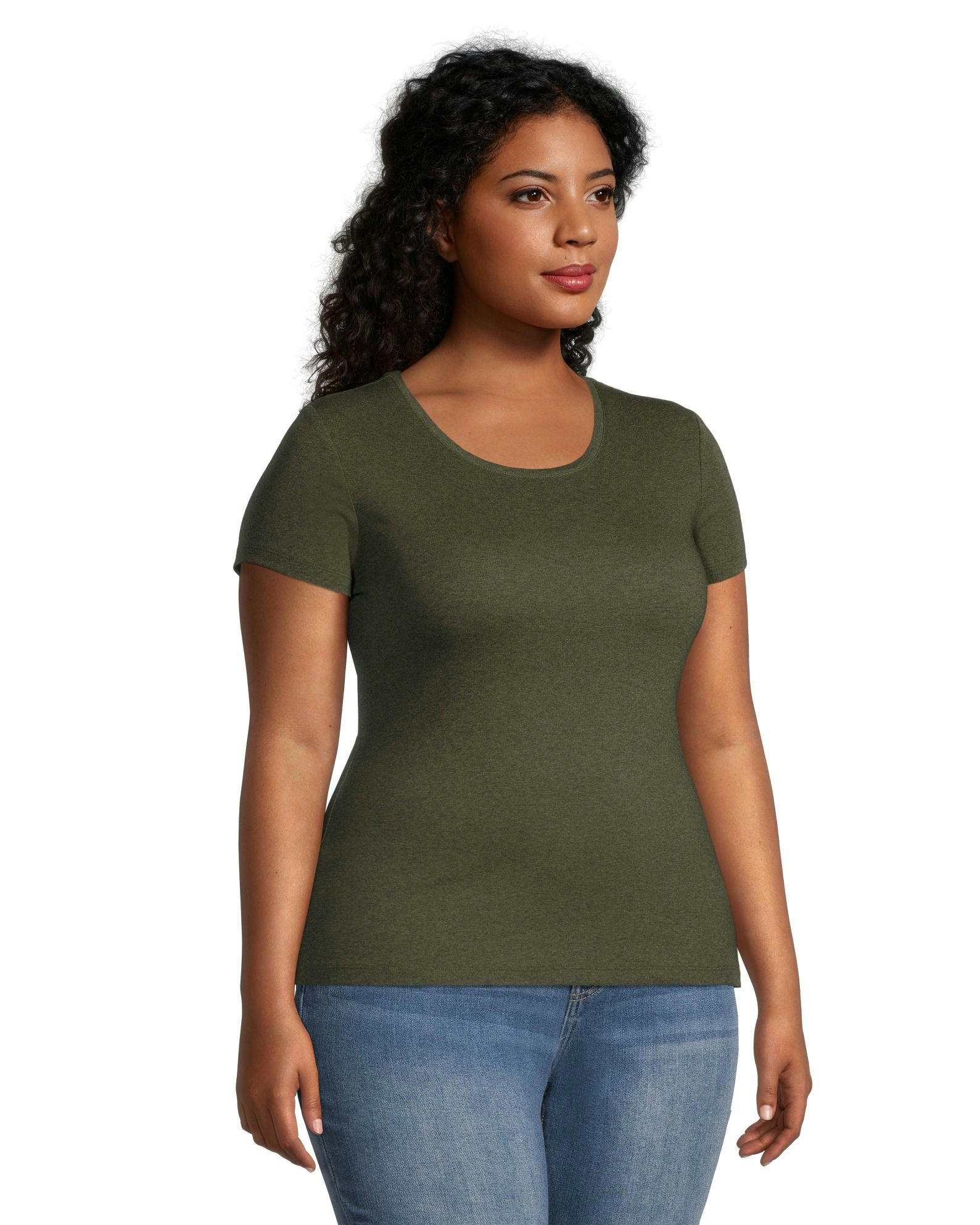 Women's Crewneck Short Sleeve Fitted T Shirt
