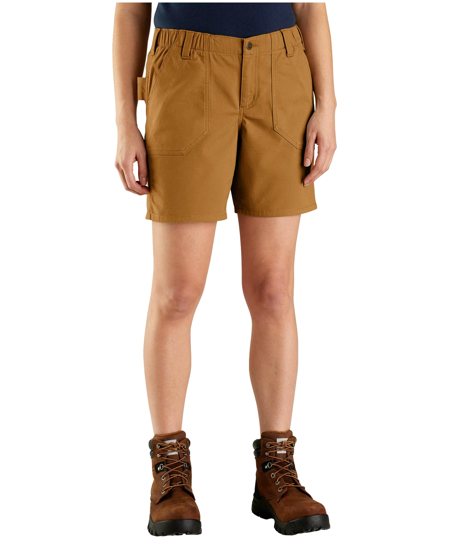 Carhartt Women's High Rise Rugged Flex Stretch Canvas Work Shorts