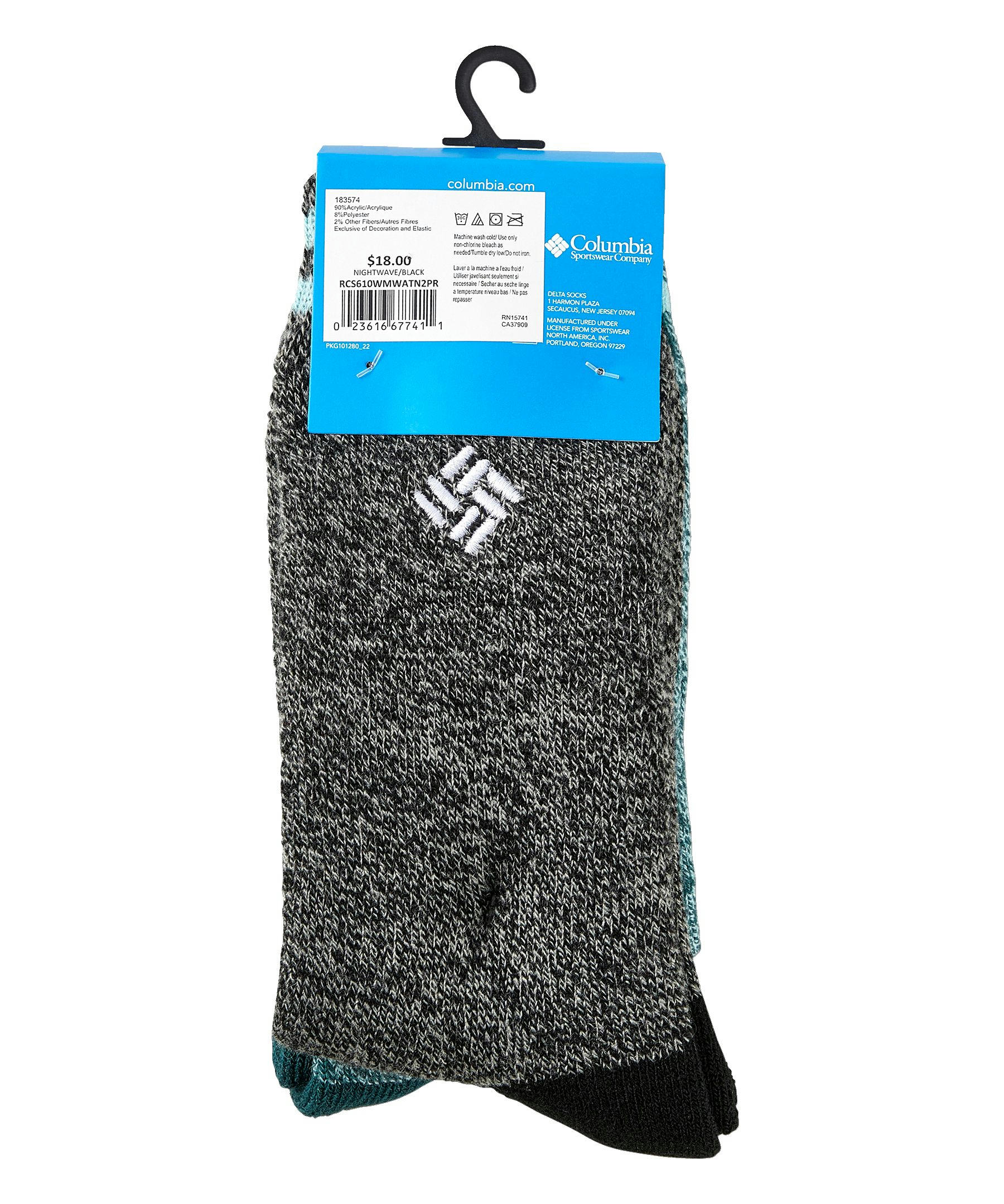 Women's Mid Weight Thermal Basic Crew Socks