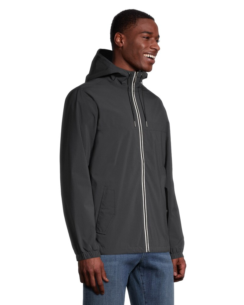 Denver Hayes Men's Water Repellent Hyper-Dri 1 Carlton Attached Hood Jacket