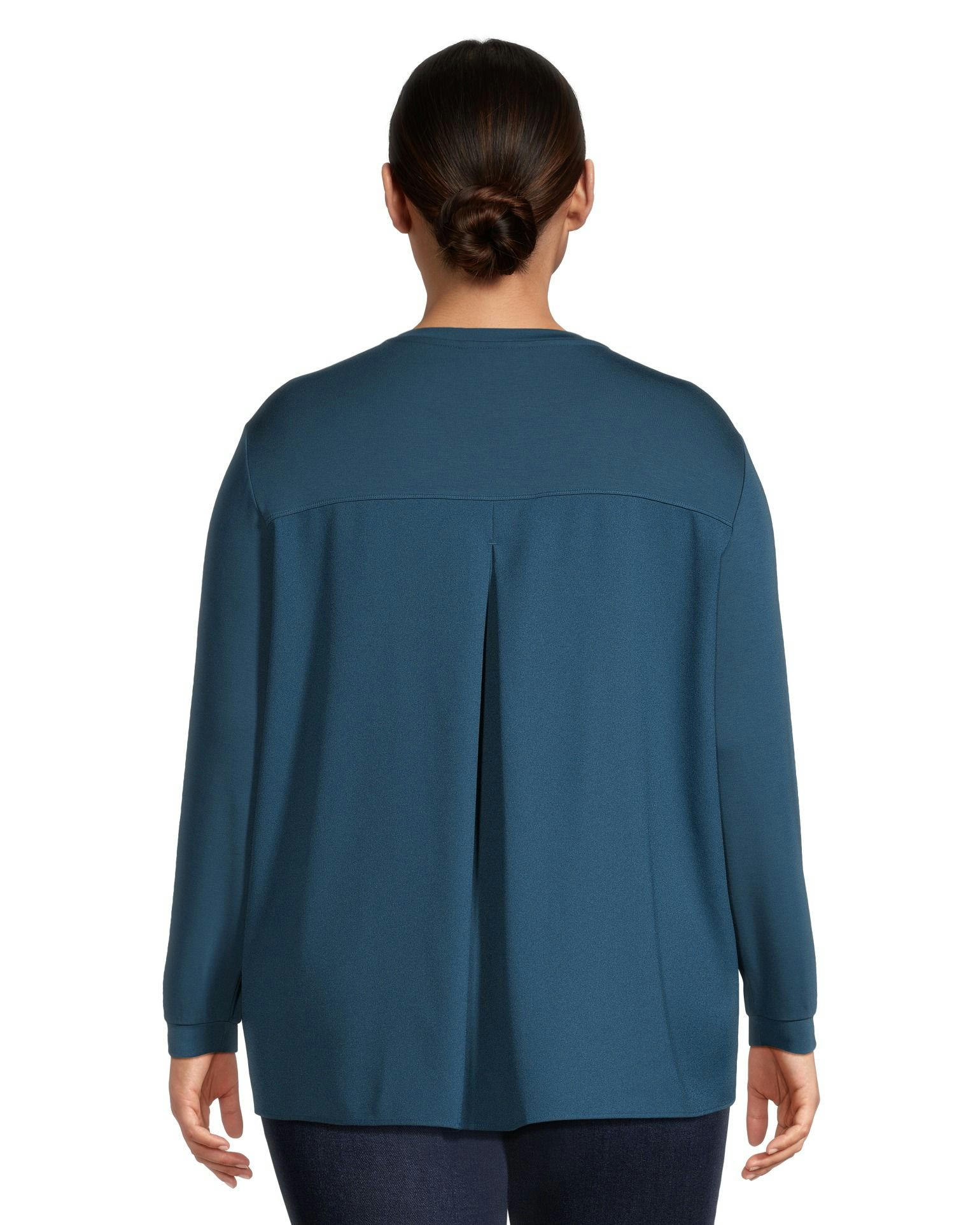 Denver Hayes Women's Relaxed Fit Long Sleeve High Low Shirt