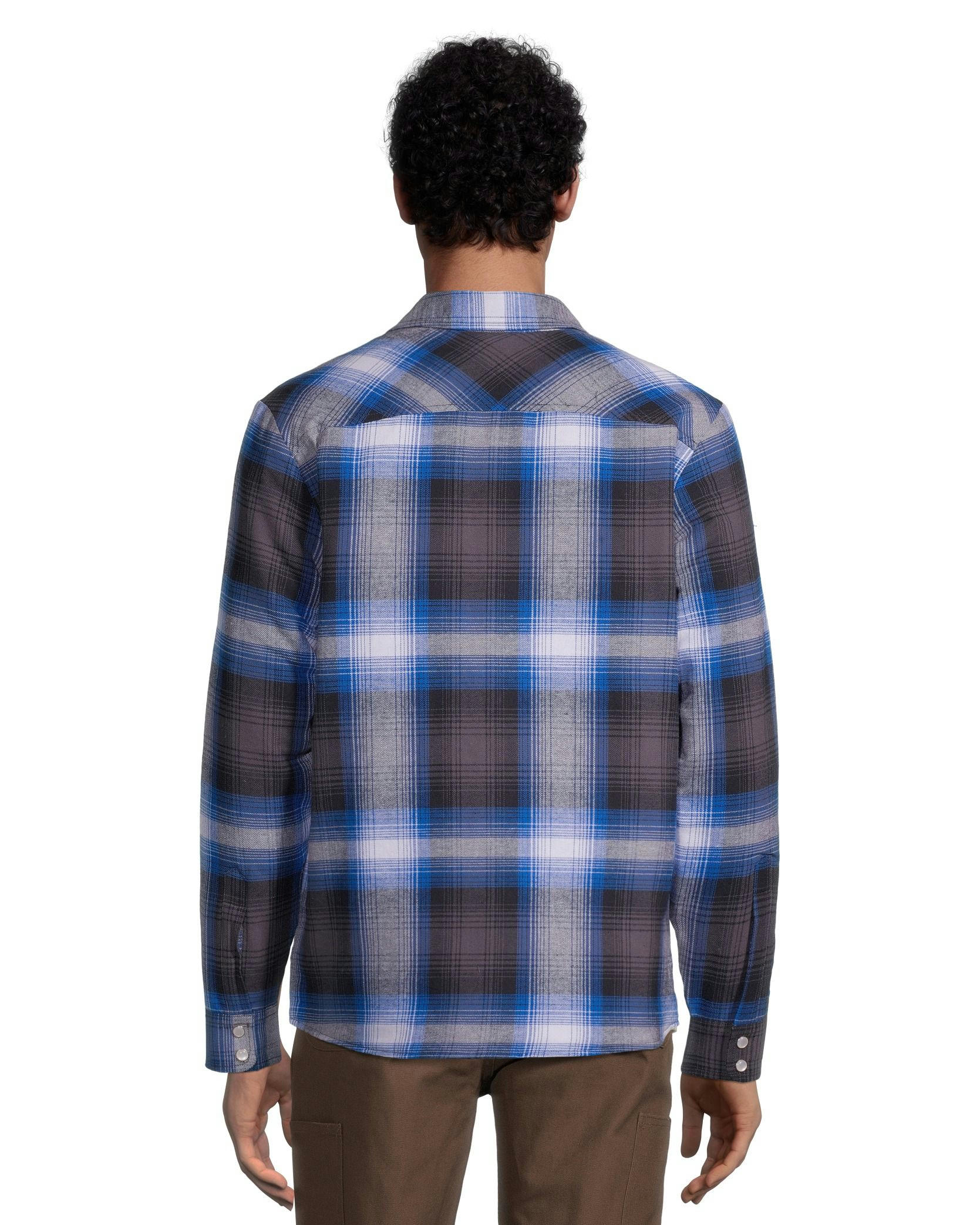 Aggressor Men's Snap-Front Plaid Quilted Flannel Work Shirt