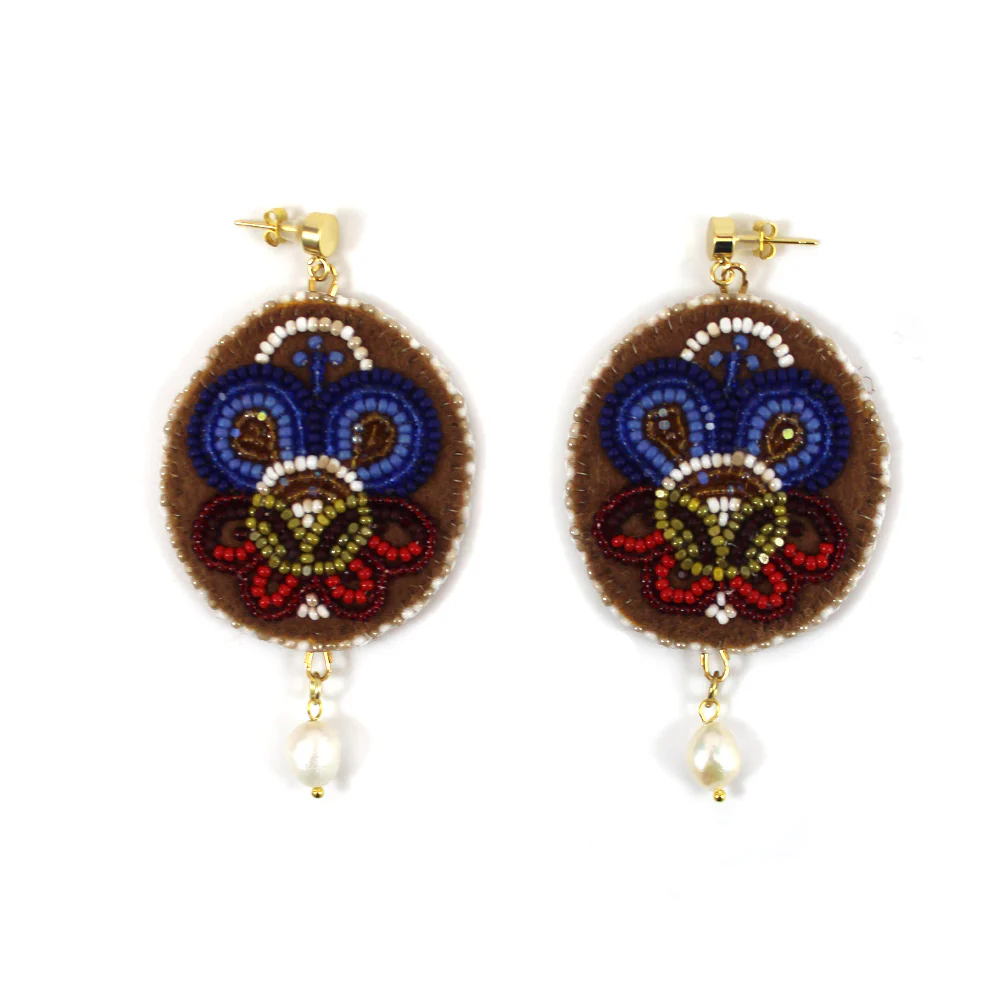 Proud Wednesday Dene Floral Earrings