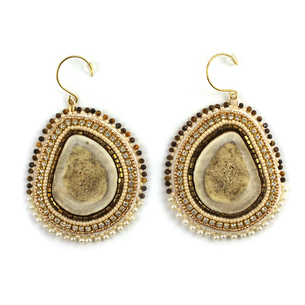 Linda McCullough Caribou Antler Earrings