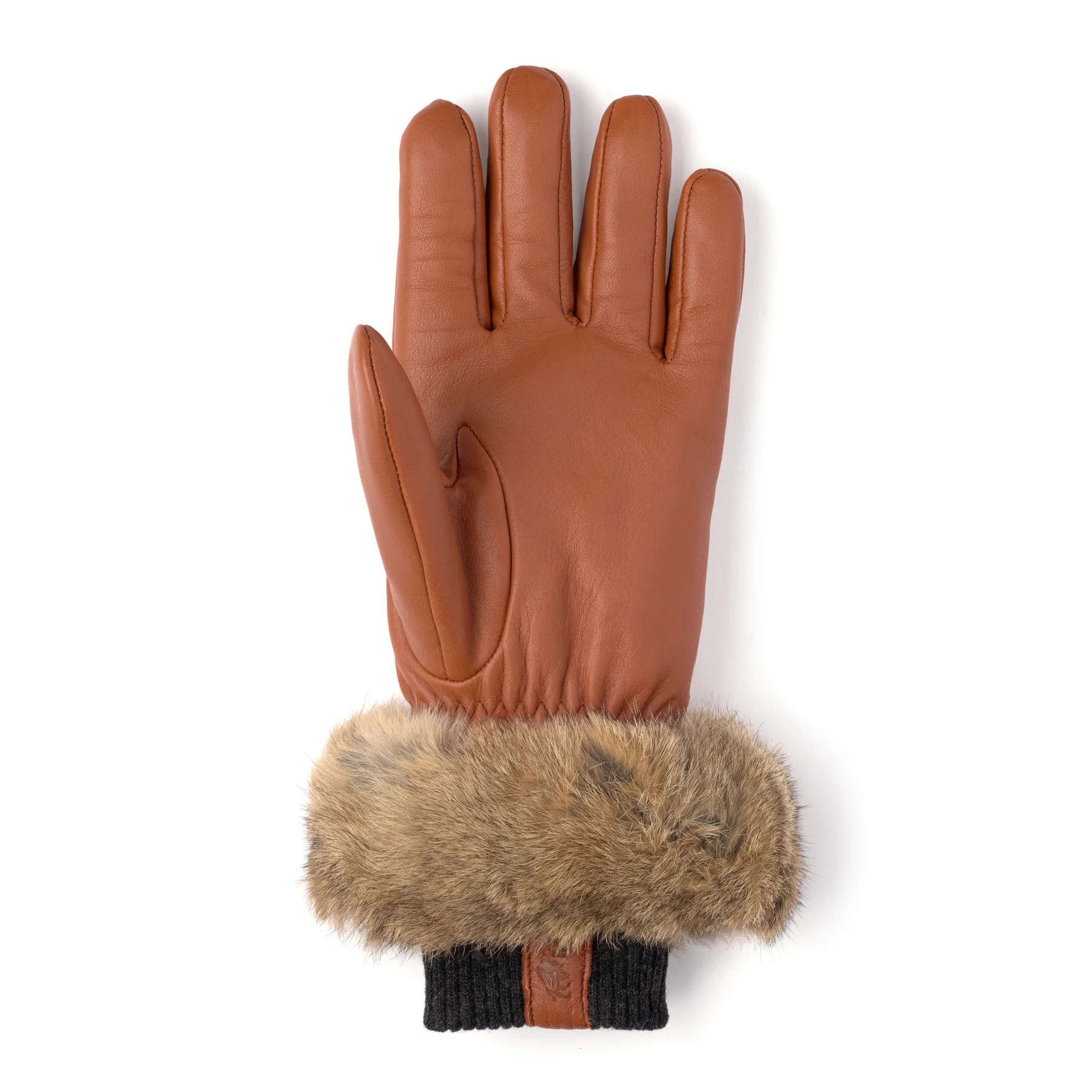 Fur Trim Leather Glove