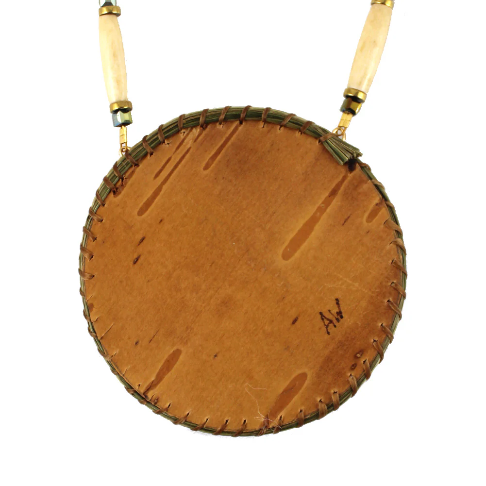 Amber Waboose Butterfly Medallion and Earrings Set