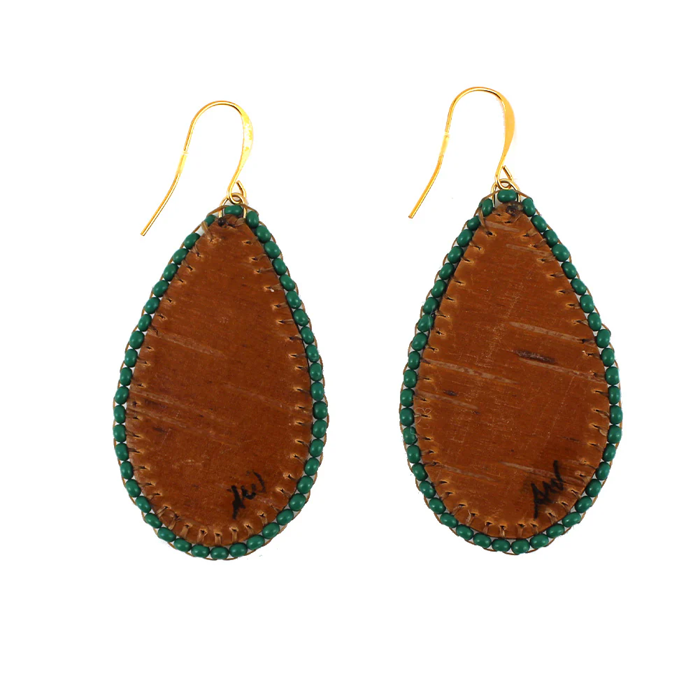 Amber Waboose Quilled Earrings