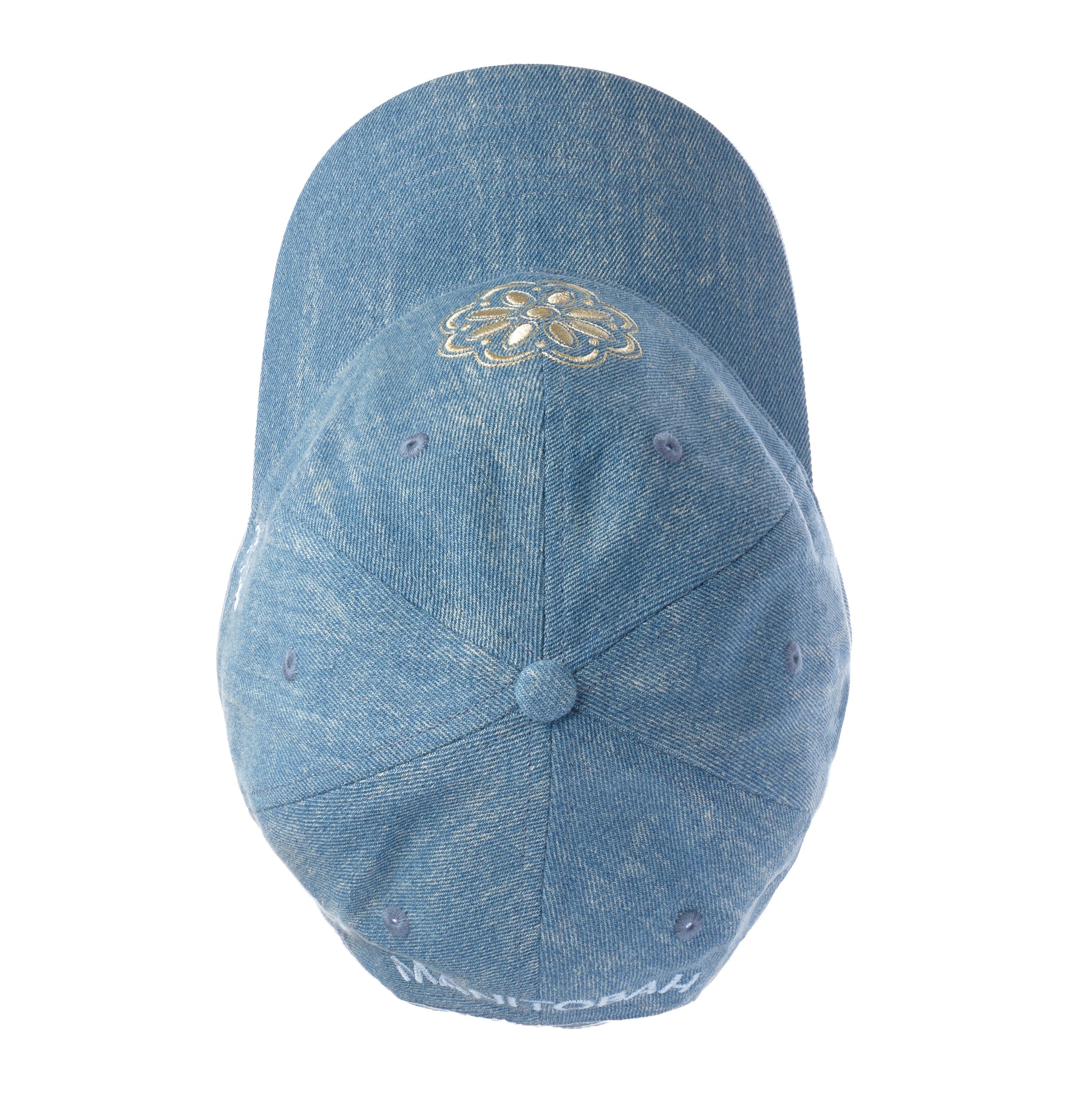 Blossom Stamp Denim Baseball Hat