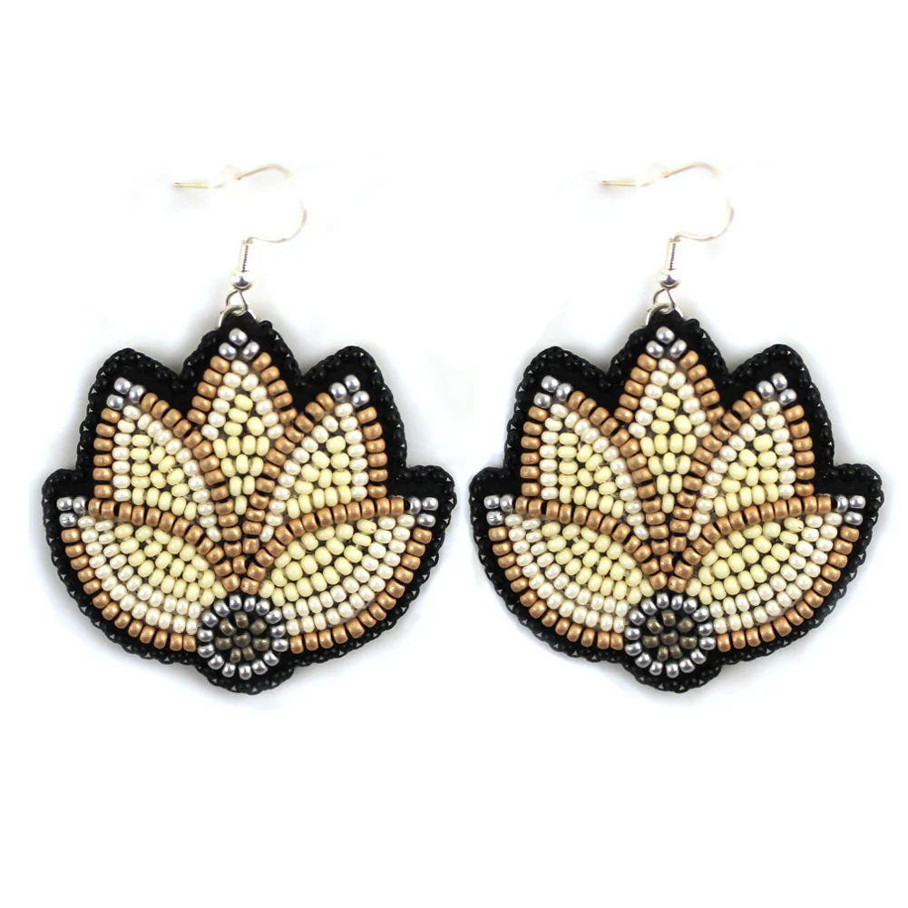 Jaime Lepine Lotus Flower Earrings