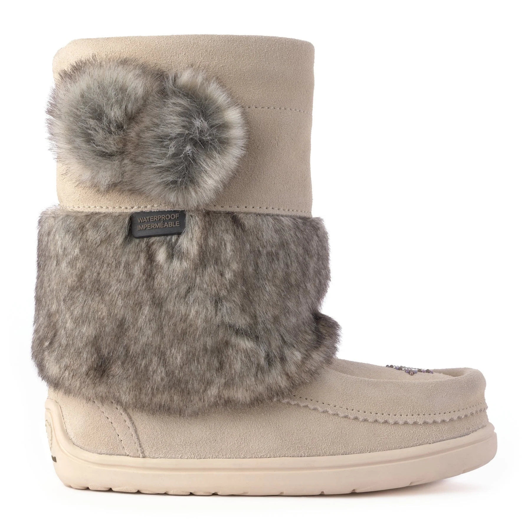 Waterproof Faux Fur Youth Snowy Owlet