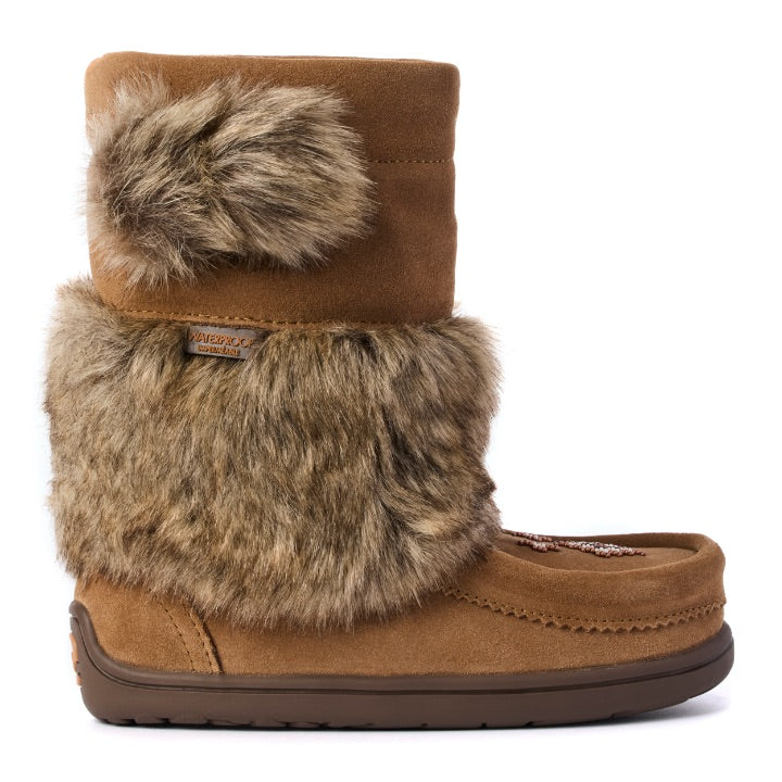 Waterproof Faux Fur Youth Snowy Owlet