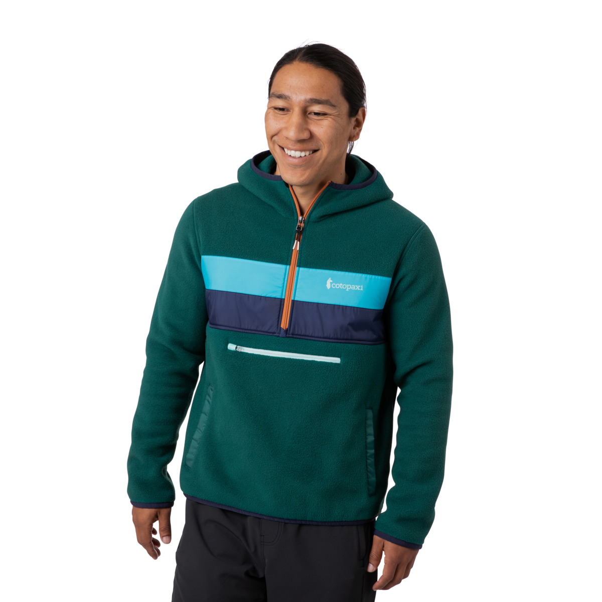 Teca Fleece Hooded Half-Zip Jacket - Recycled - Men's
