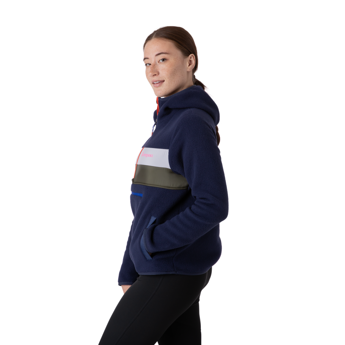 Teca Fleece Hooded Half-Zip Jacket - Recycled - Women's