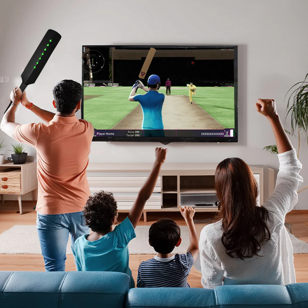 MetaShot Smart Bat Cricket Game (With Universal MHL TV Connector)
