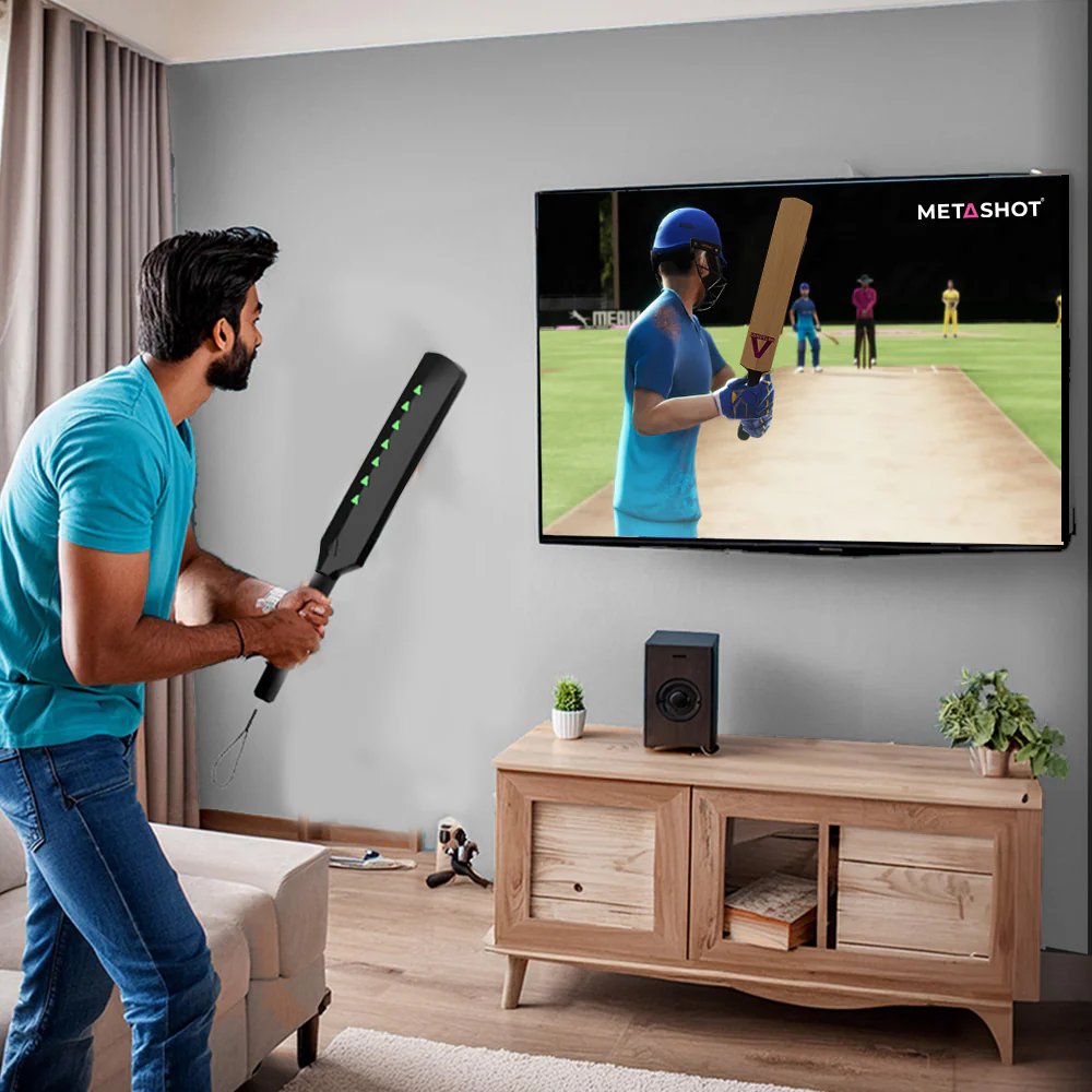 MetaShot Smart Bat Cricket Game (With Universal MHL TV Connector)