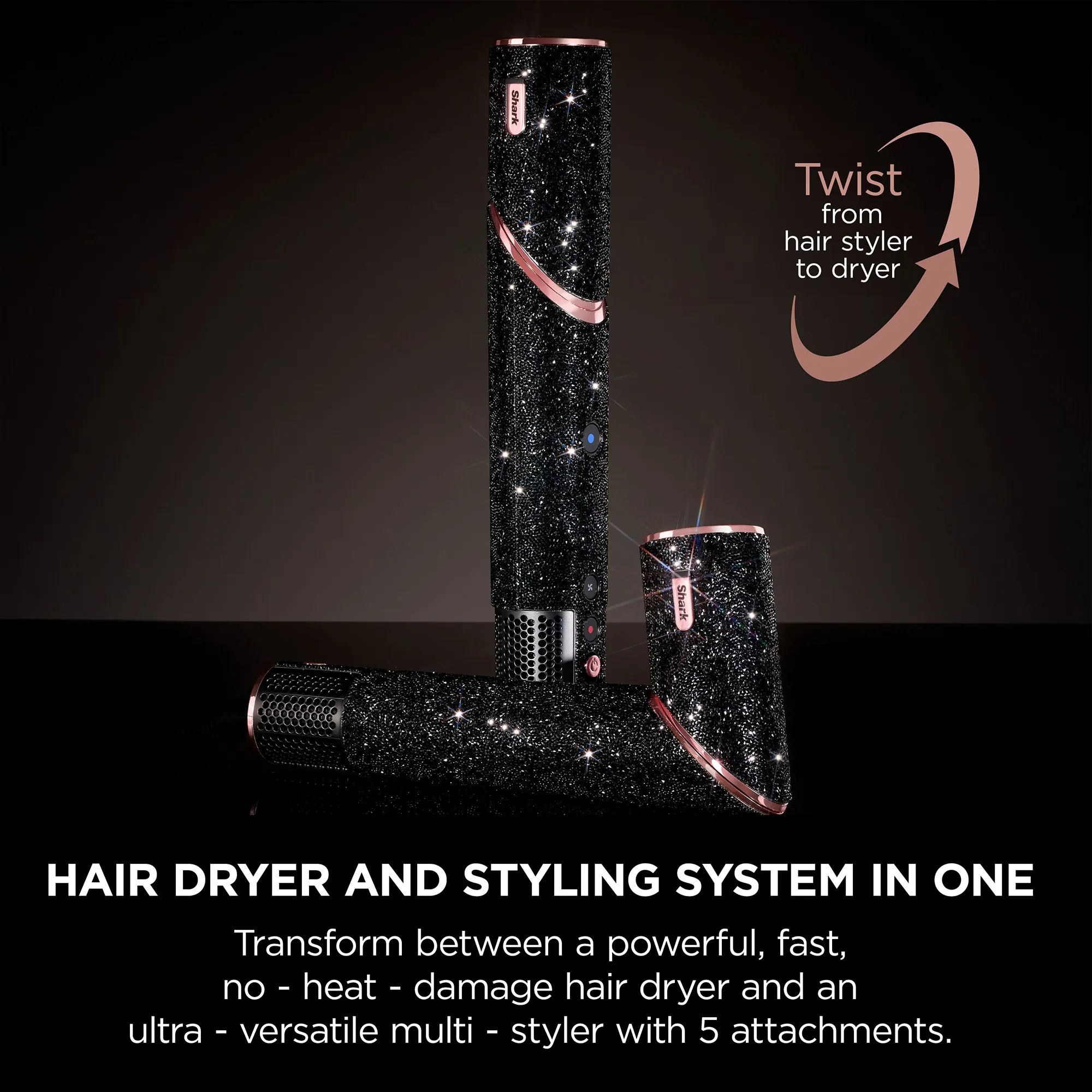 Shark FlexStyle Air Styling & Drying System Black Sparkle Limited Edition