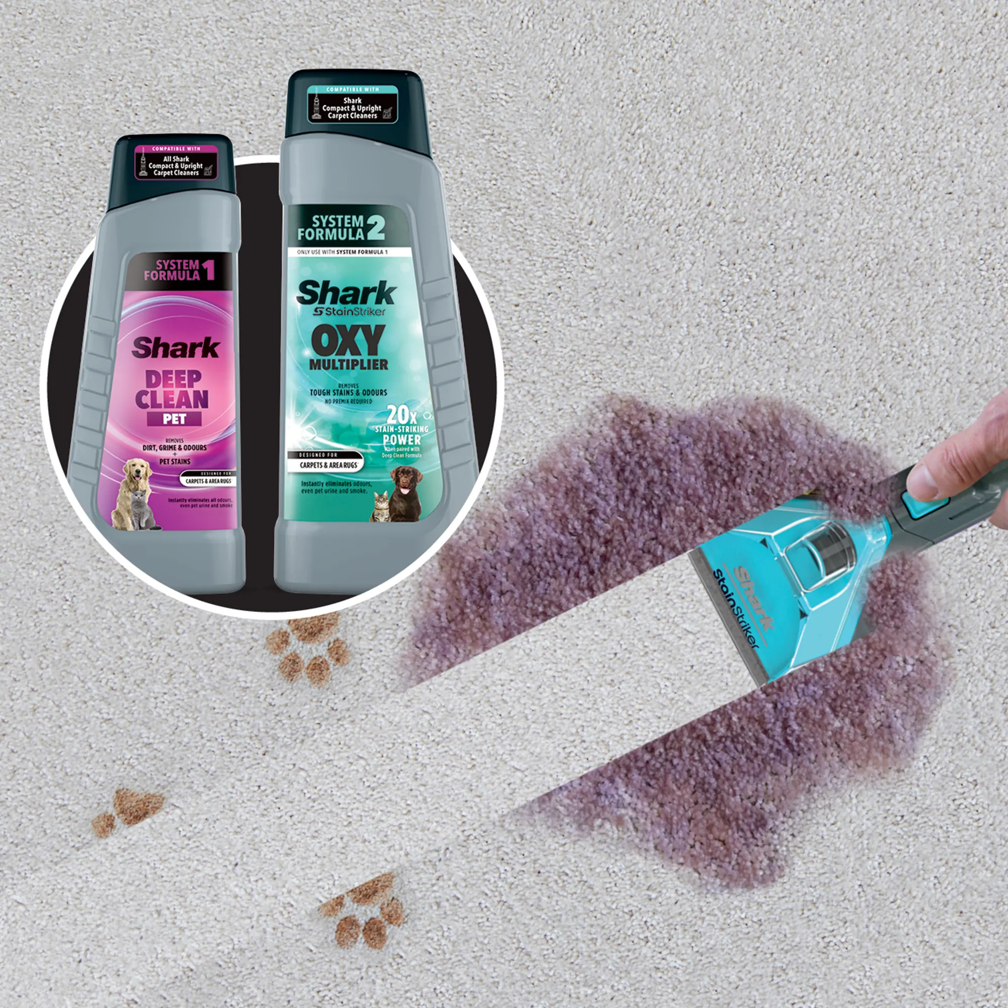 Shark StainStriker HairPro Pet Portable Spot & Stain Cleaner
