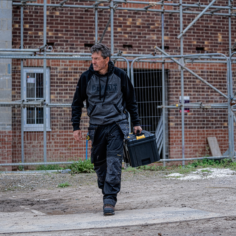 DeWalt Harrison Pro Stretch Holster Pocket Trousers Black/Grey 36" L