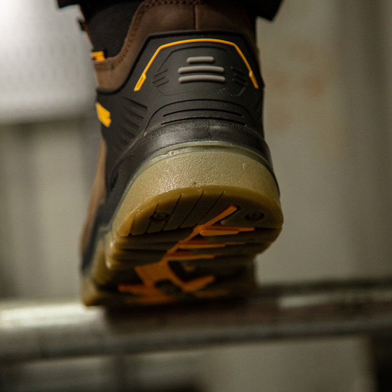 DeWalt Newark Waterproof Safety Boots Dark Brown Size 7