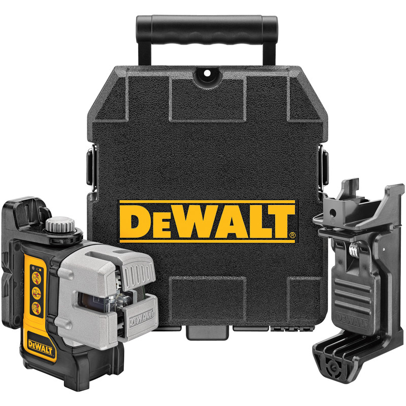 DeWalt DW089K-XJ 3 Way Self-Levelling Multi-Line Red Laser Level