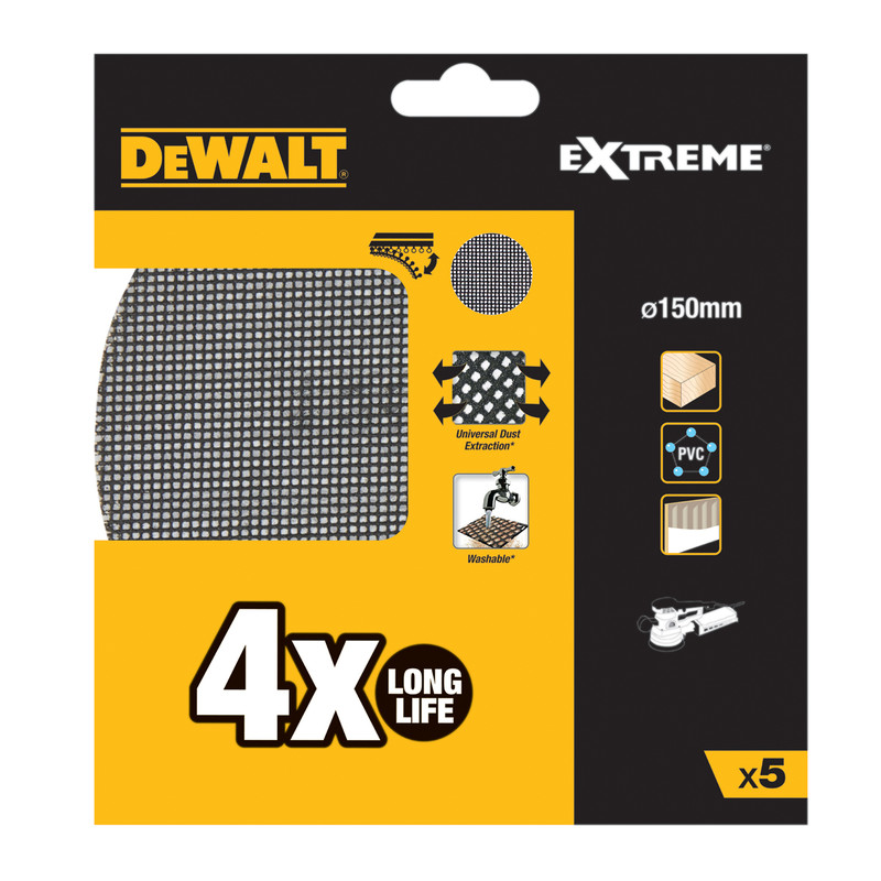 DeWalt Mesh Sanding Disc 150mm 240 Grit