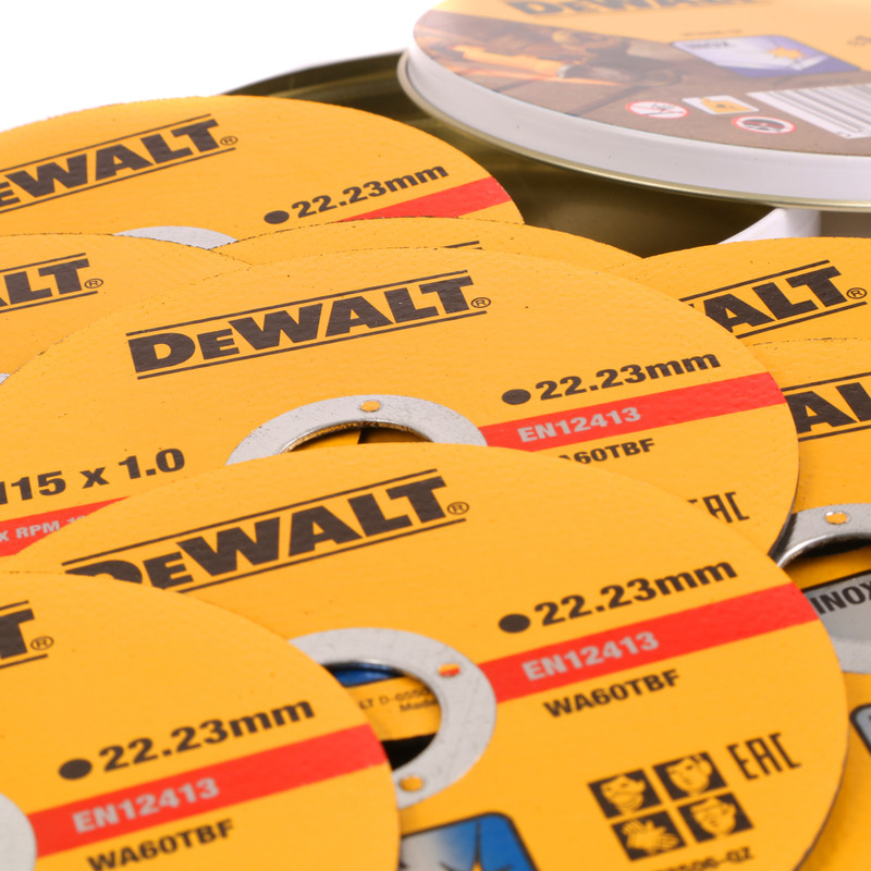 DeWalt Thin Metal Cutting Discs 115 x 1.0 x 22.2mm