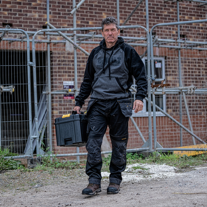 DeWalt Harrison Pro Stretch Holster Pocket Trousers Black/Grey 30" S