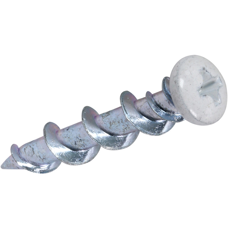 DeWalt Walldog Screws 32mm White CSK Head