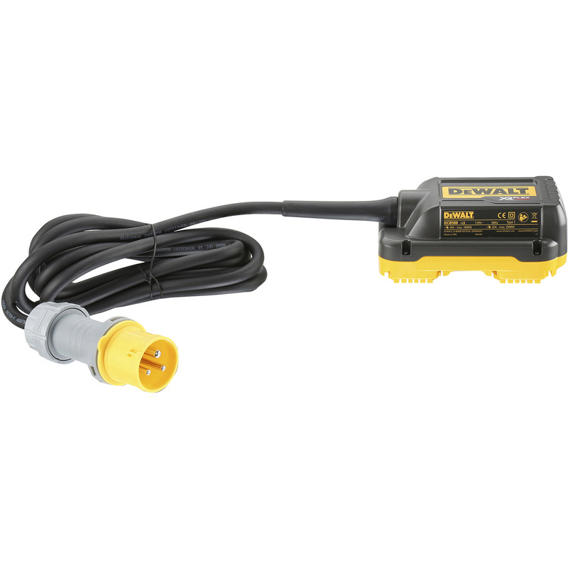 DeWalt DCB500 2 x 54V XR Flexvolt Mitre Saw Adaptor Cable 110V
