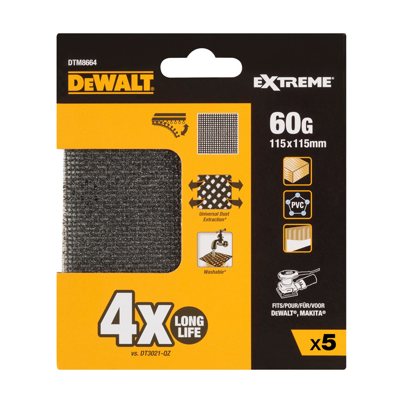 DeWalt Mesh 1/4 Sanding Sheet 60 Grit