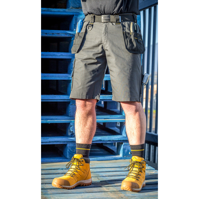 DeWalt Ripstop Holster Pocket Shorts 32" Grey